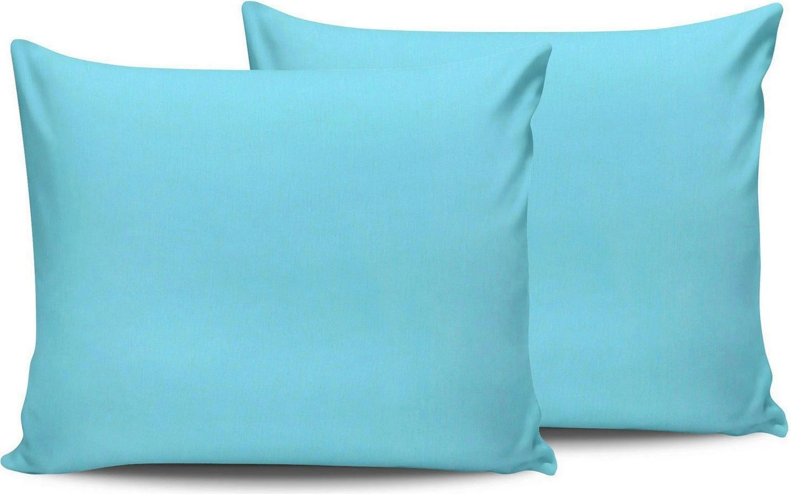 Set jastëkësh, 2 copë, pambuk ranforce, ngjyrë turkuaz, L'essentiel