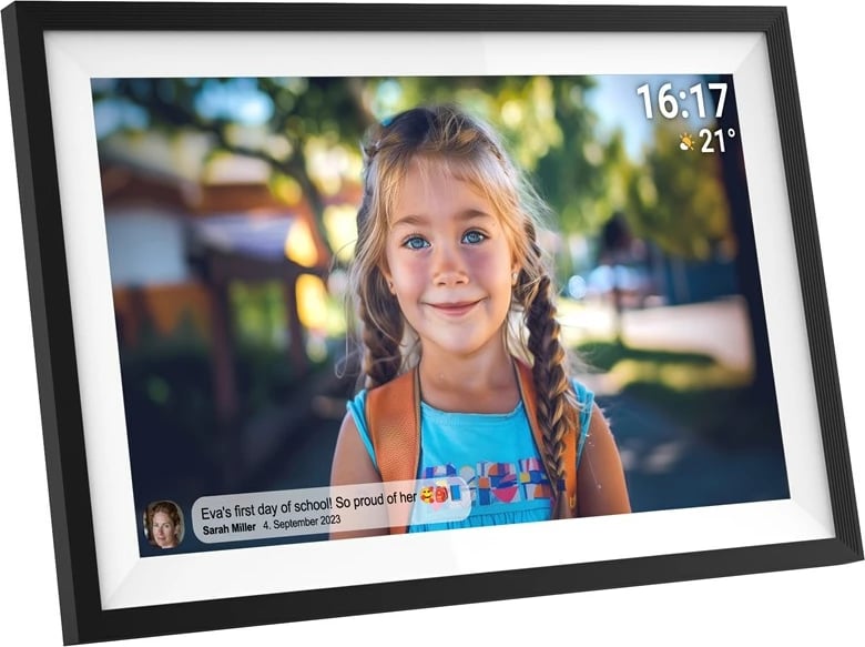 Kornizë digjitale Denver PFF-1516, 15.6", Touchscreen, Wi-Fi, E zezë