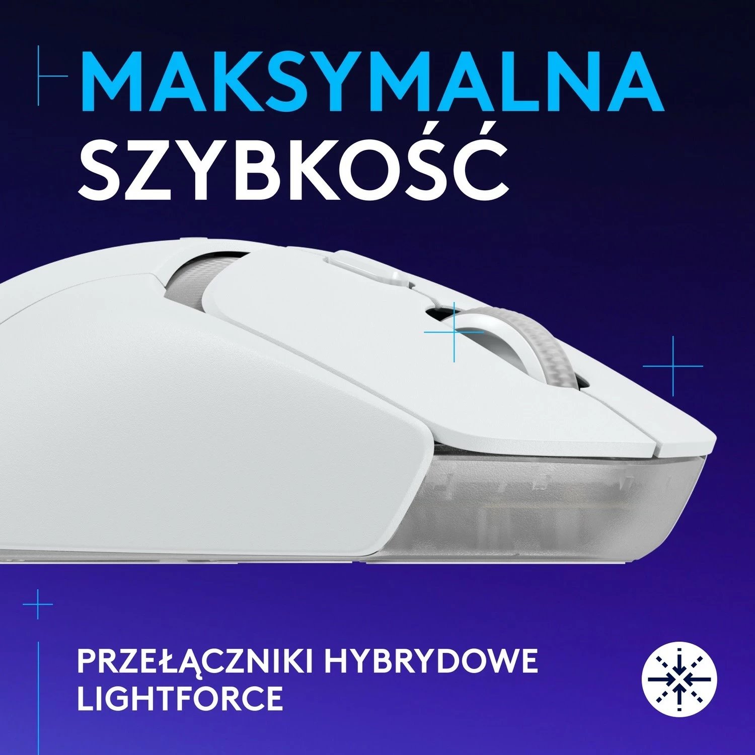 Maus Logitech G309 Lightspeed, i bardhë