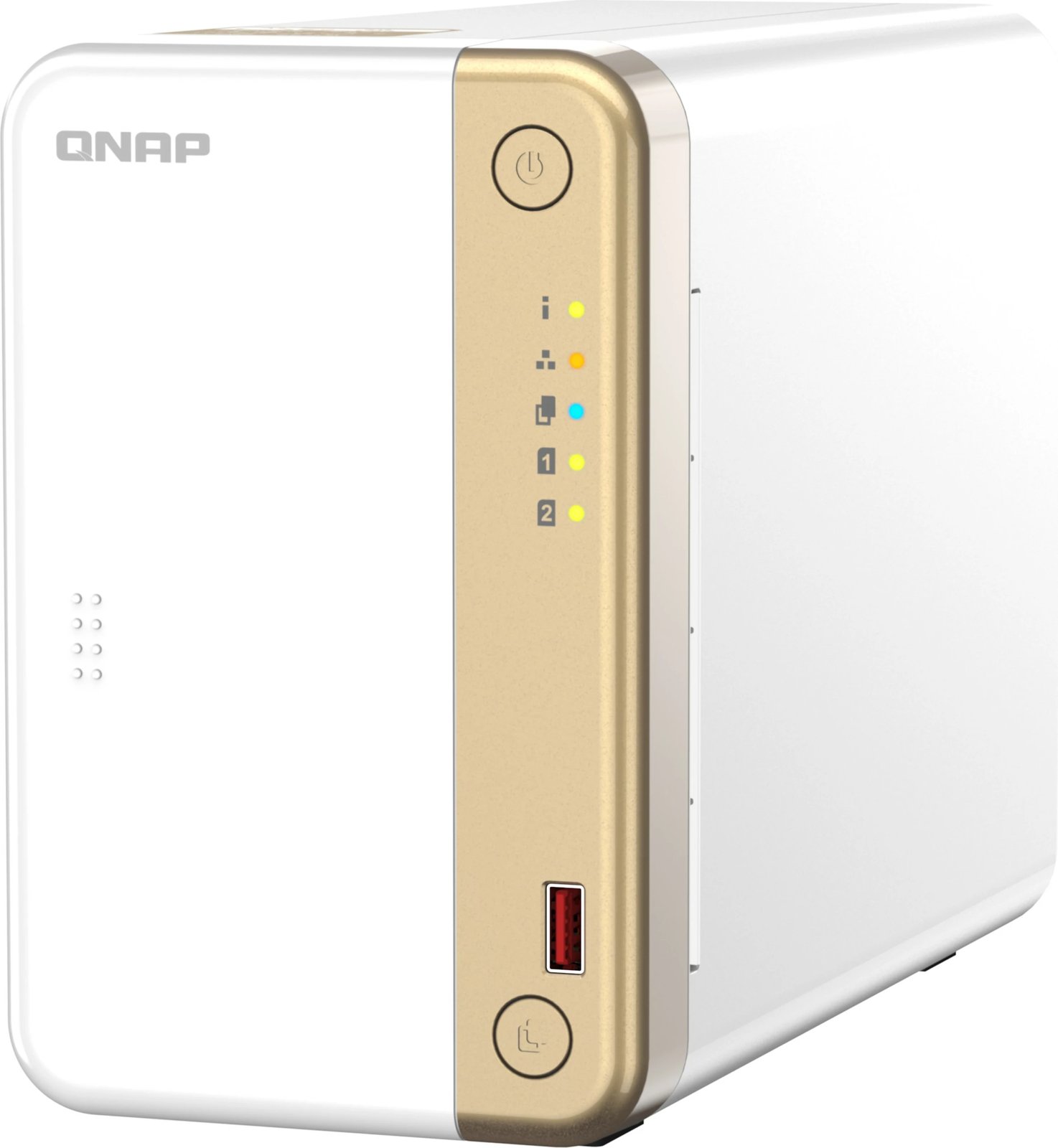 NAS QNAP TS-262, Intel Celeron N4505, 4GB RAM, Tower, QTS, bardhë/ari