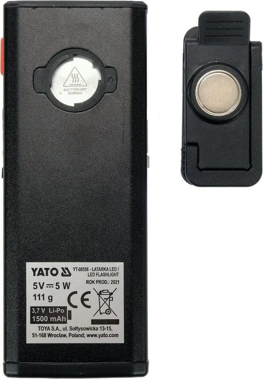 Dritë pune Yato YT-08556, LED, 6 W, E zezë
