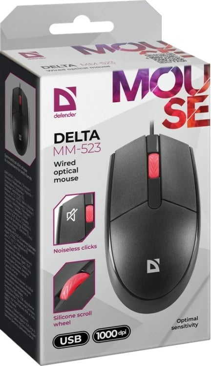 Maus Defender Delta MM-523, Optik, i zi