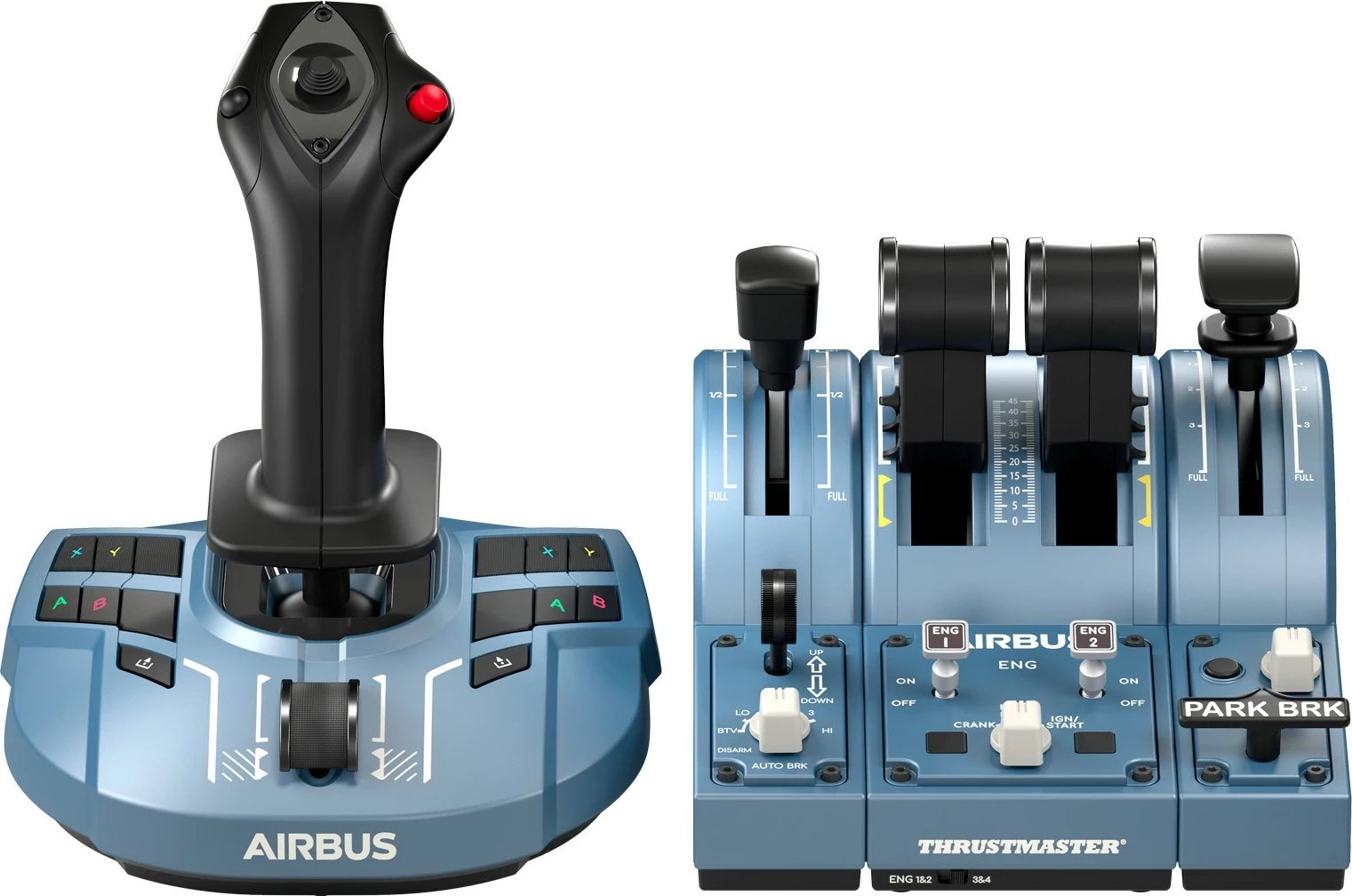 Joystick Thrustmaster TCA Captain Pack X AIRBUS Edition për Xbox/PC, blu