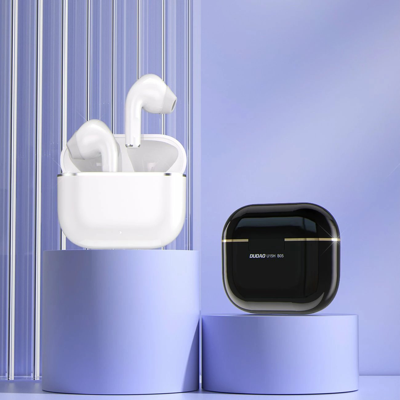 Kufje TWS Dudao U15H, Bluetooth 5.1, të zeza, me kuti karikimi