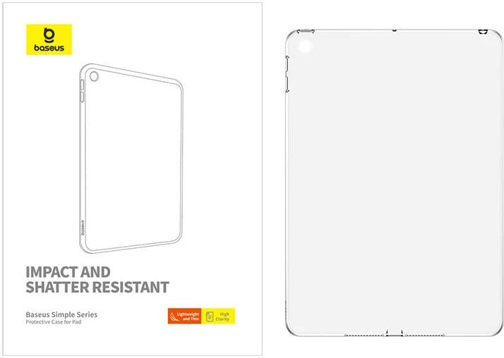 Mbështjellës Baseus Simple Series për iPad Pro (2017), 10.5", transparent