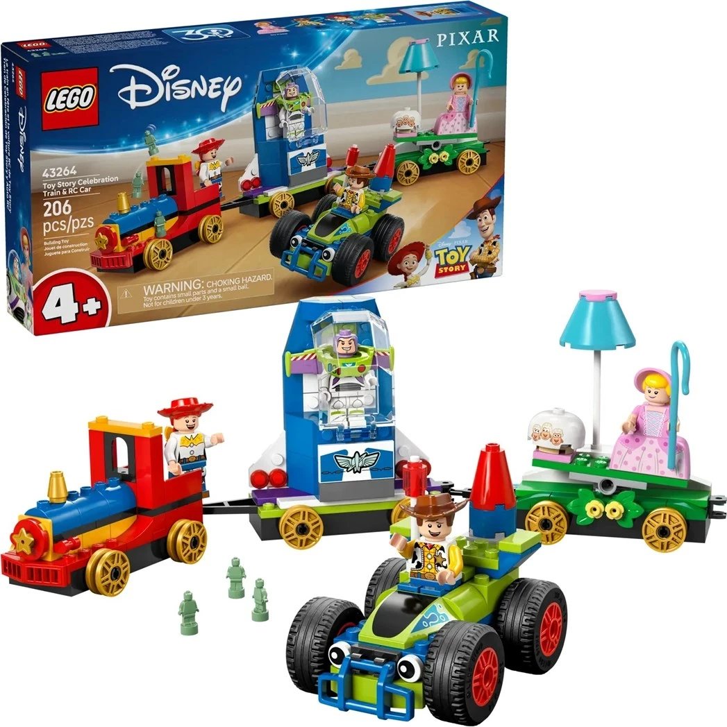 Set LEGO Disney Toy Story Celebration Train and RC Car, 43264, 206 pjesë