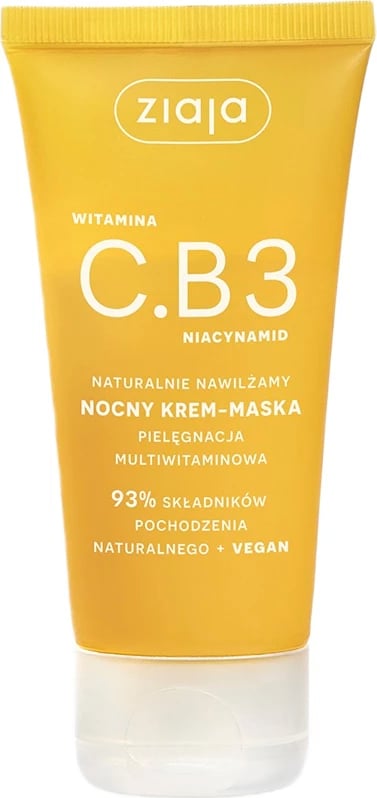 Krem nate-masque për fytyrë për femra Ziaja Vitamin C.B3, 50ml