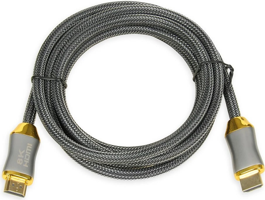 Kabllo HDMI iBOX Ultra High Speed 2.1, 2m, Argjendtë