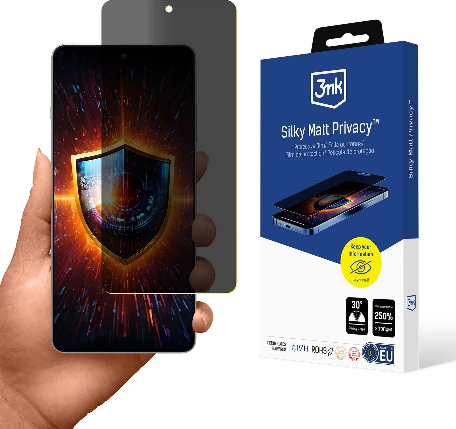 Film mbrojtës privatësie 3mk Silky Matt Privacy për OnePlus 13R, Mat
