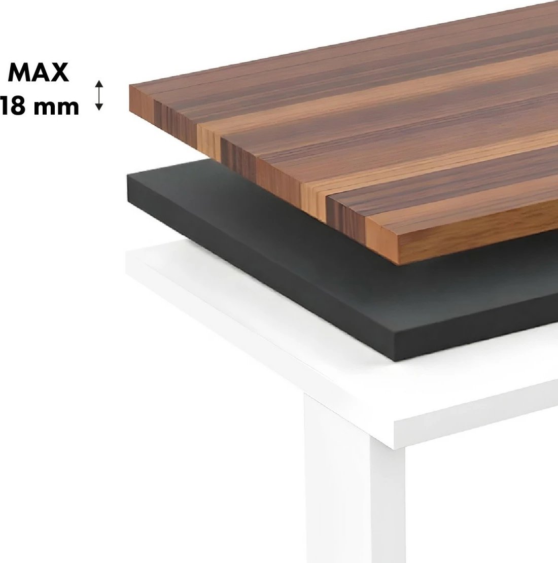 Tavolinë elektrike Ergo Office ER-400W, e bardhë