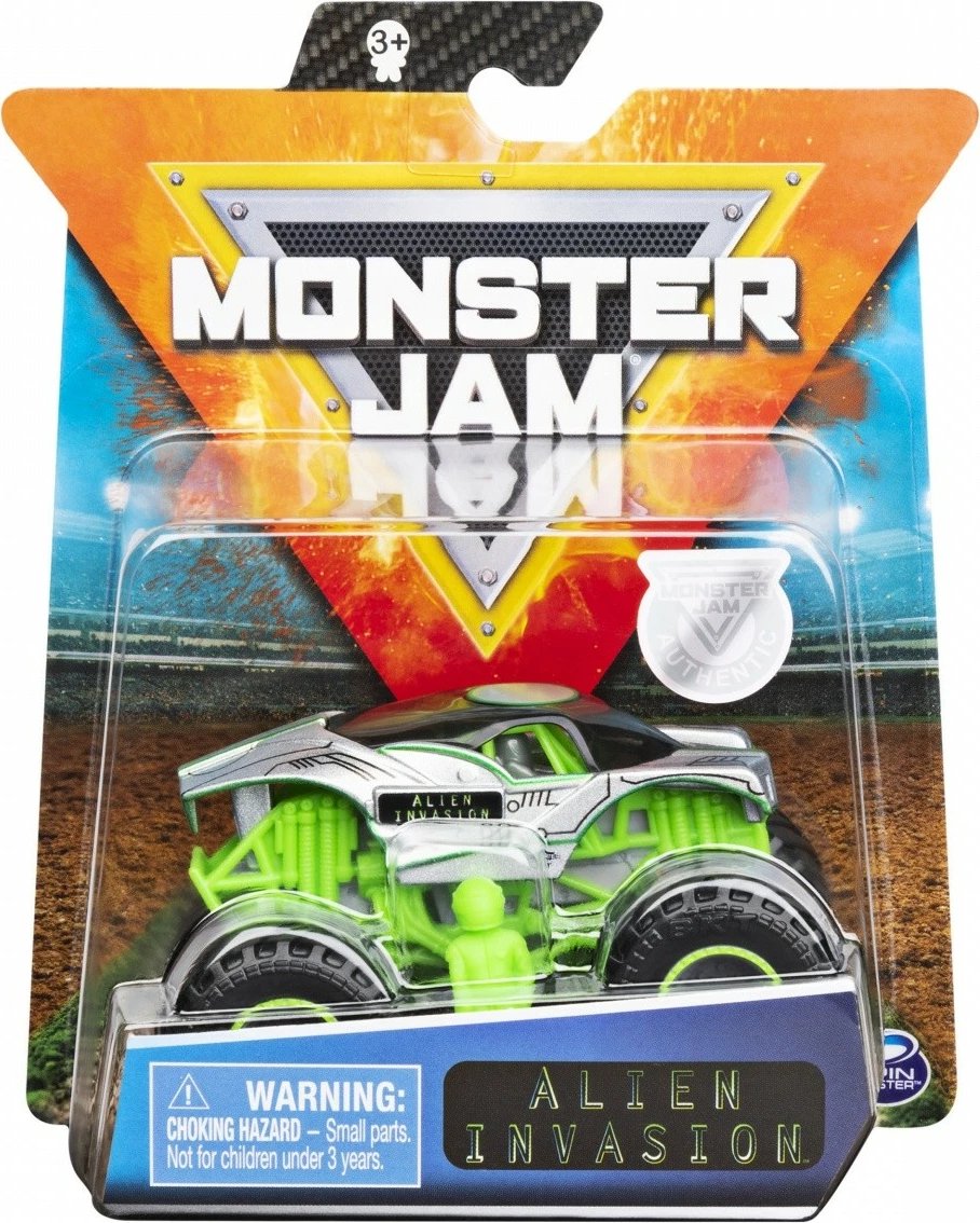 Lodër veturë Monster Jam Spin Master 1:64, metal dhe plastikë, ngjyra të përziera, 1 copë