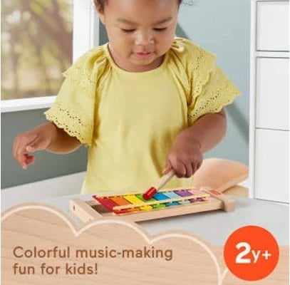 Ksylofon druri Fisher Price HXV13, shumëngjyrësh, me çekiç