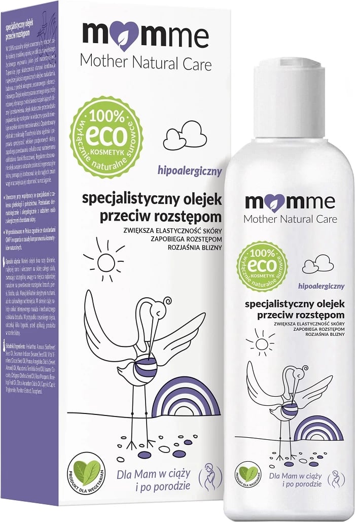 Vaj kundër strijave për femra MomMe Specialized Anti-Stretch Mark Oil 150ml