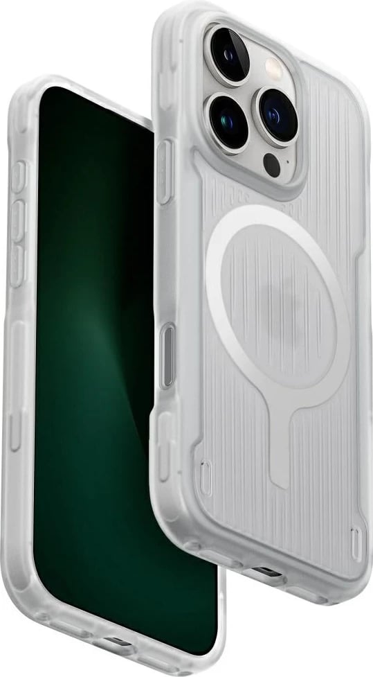 Mbështjellës UNIQ Combat Active Magclick Charging për iPhone 16 Pro, Bardhë