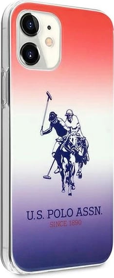 Mbështjellës U.S. Polo Assn. USHCP12SPCDGBR për iPhone 12 mini, Gradient, Kuq/Blu