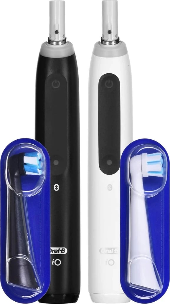 Furçë dhëmbësh elektrike Braun Oral-B iO5 Duo, e zezë dhe e bardhë Furçë dhëmbësh elektrike Braun Oral-B iO5 Duo, e zezë dhe e bardhë