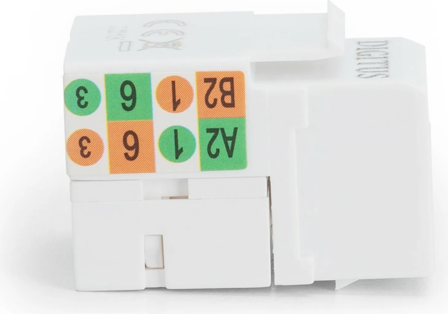 Jack rrjeti Digitus Cat6 RJ45 në LSA, i bardhë