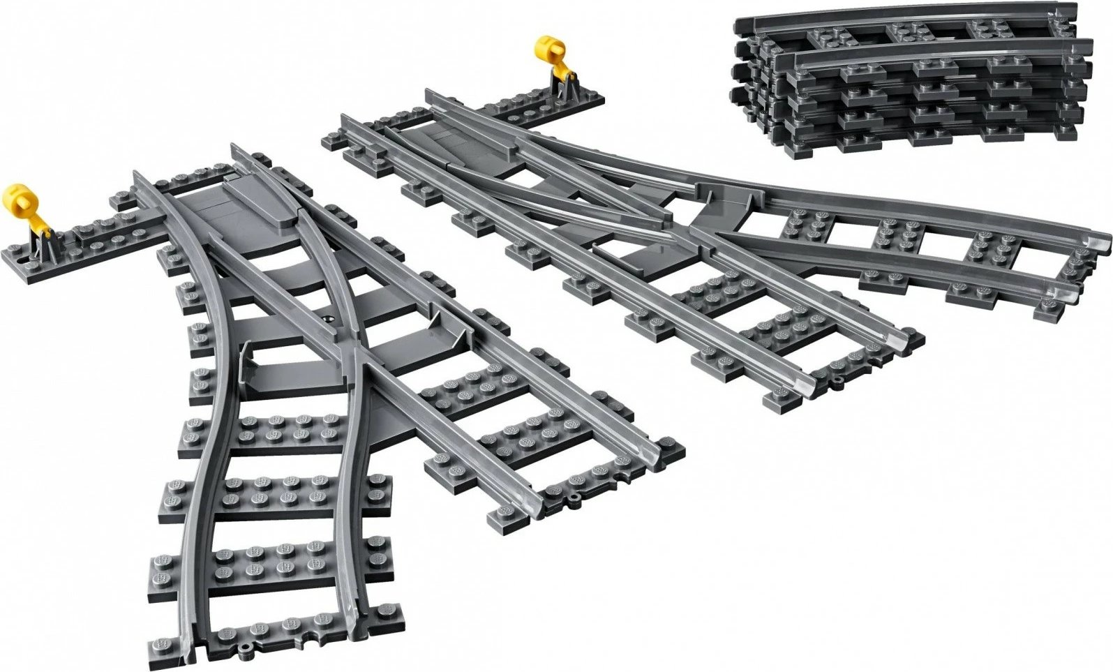 Set lodrash LEGO City 60238, 8 pjesë, shina treni, gri