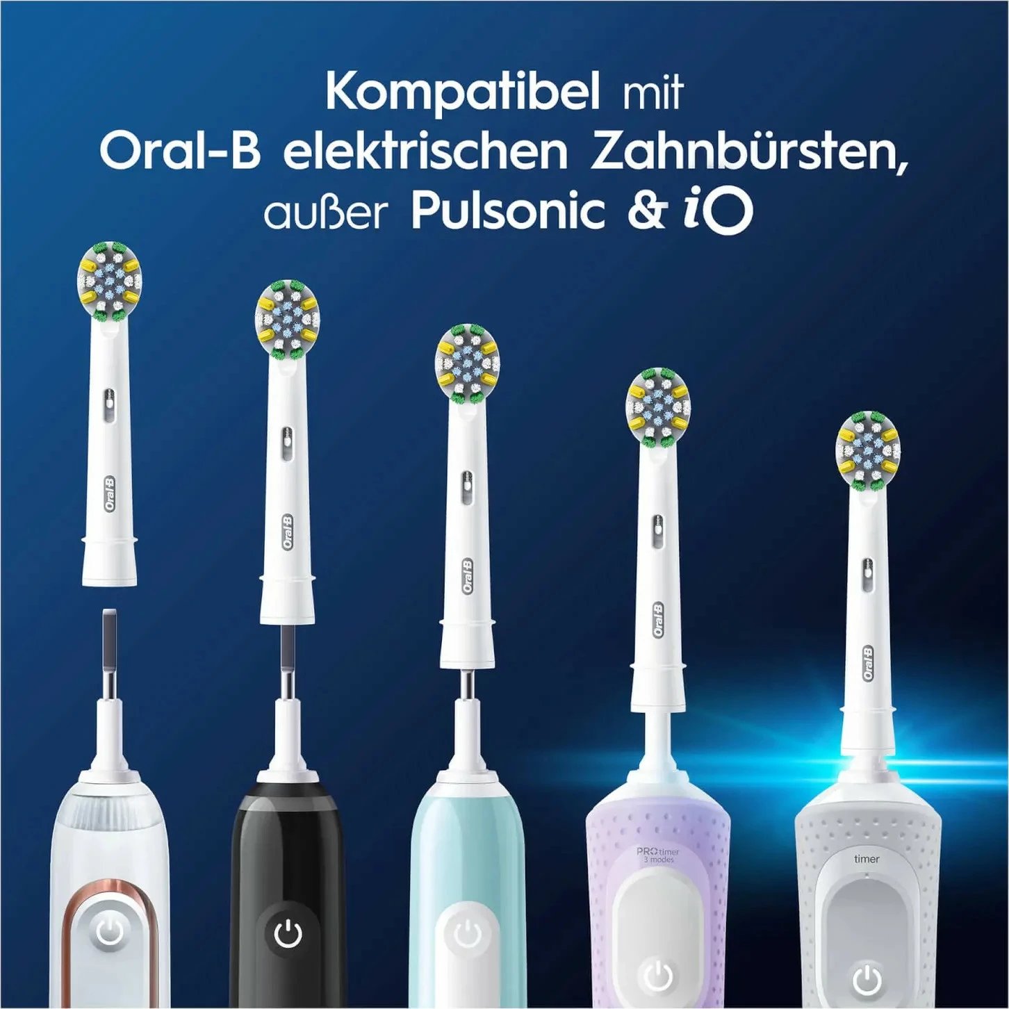 Koka zëvendësuese Oral-B Deep Cleaning 6 copë, e bardhë