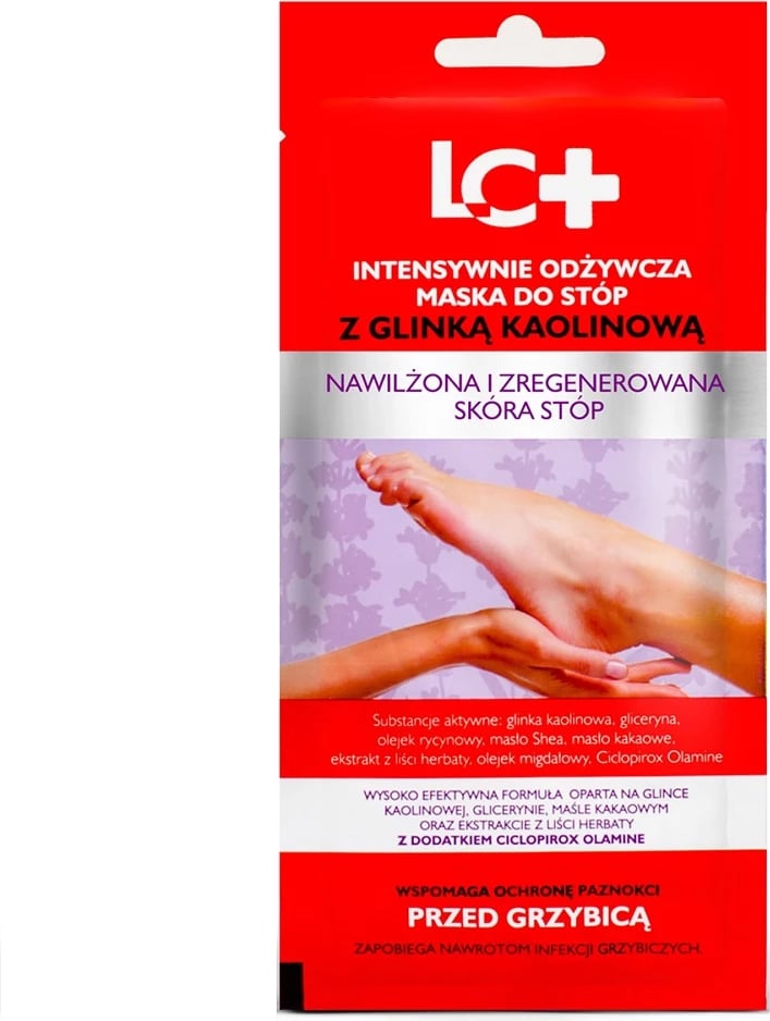 Maskë këmbësh për femra LC+ Intensively Nourishing me argjilë kaolin 35ml