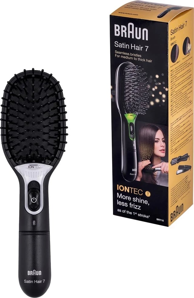 Krehër drejtues Braun Satin Hair 7, i zi