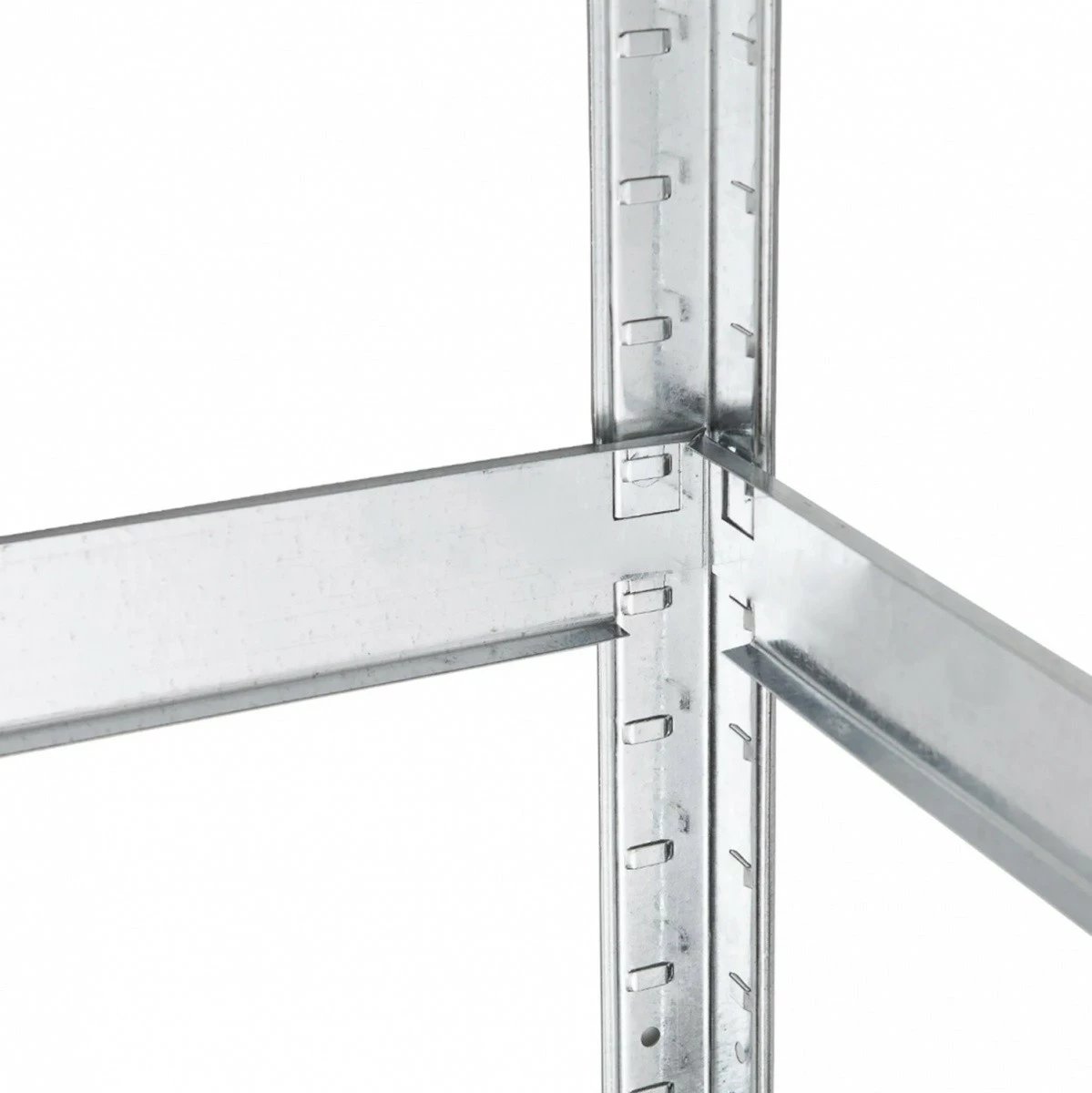 Raft metalik magazinimi GreenBlue GB378, 5 rafte, 180x90x40cm, kafe/argjendtë