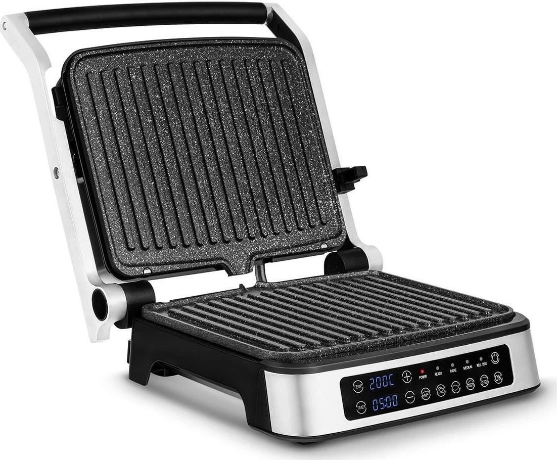 Grill tavoline Zeegma Grill Chef 2w1, ngjyrë e zezë-argjendtë
