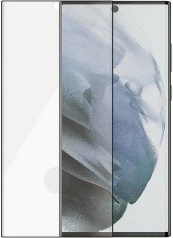 Xham mbrojtës PanzerGlass E2E Microfracture për Samsung Galaxy S22 Ultra, me kornizë të zezë