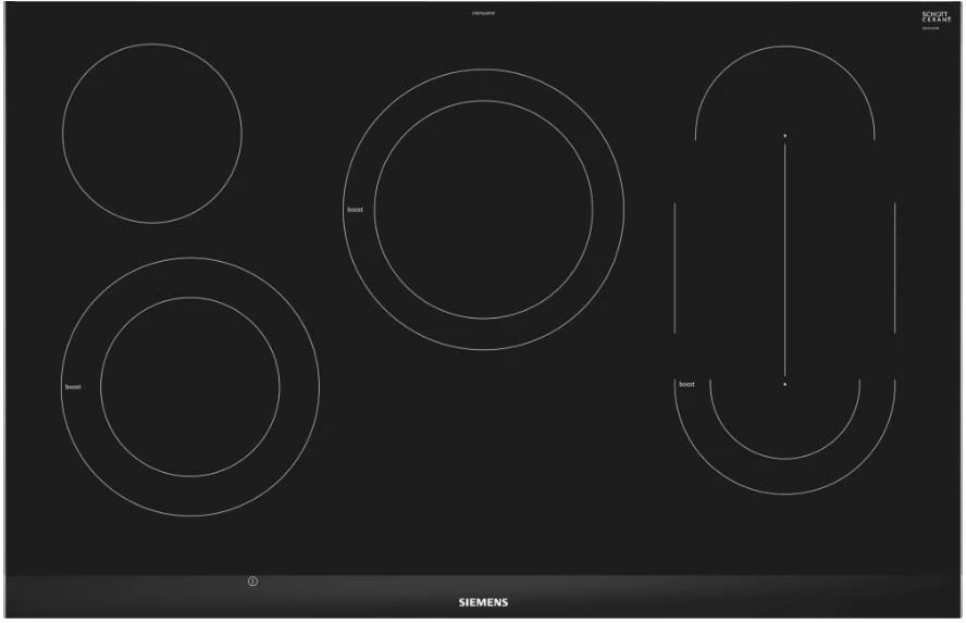 Pllakë qeramike Siemens ET875LMP1D, 80 cm, e zezë