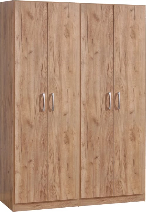 Dollap katër-fletësh Jonar I, ngjyrë lisi, 120x42x180cm