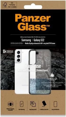 Mbështjellës PanzerGlass HardCase për Samsung Galaxy S22, transparent