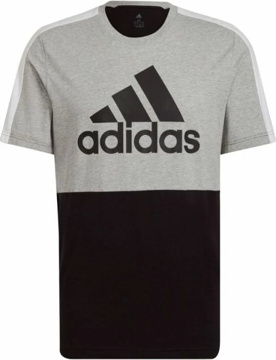 Maicë adidas për meshkuj, e zezë dhe e gri