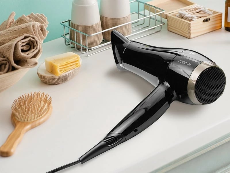 Tharëse flokësh Lafe SWJ-002, 2200 W, e zezë, me koncentrator dhe difuzor