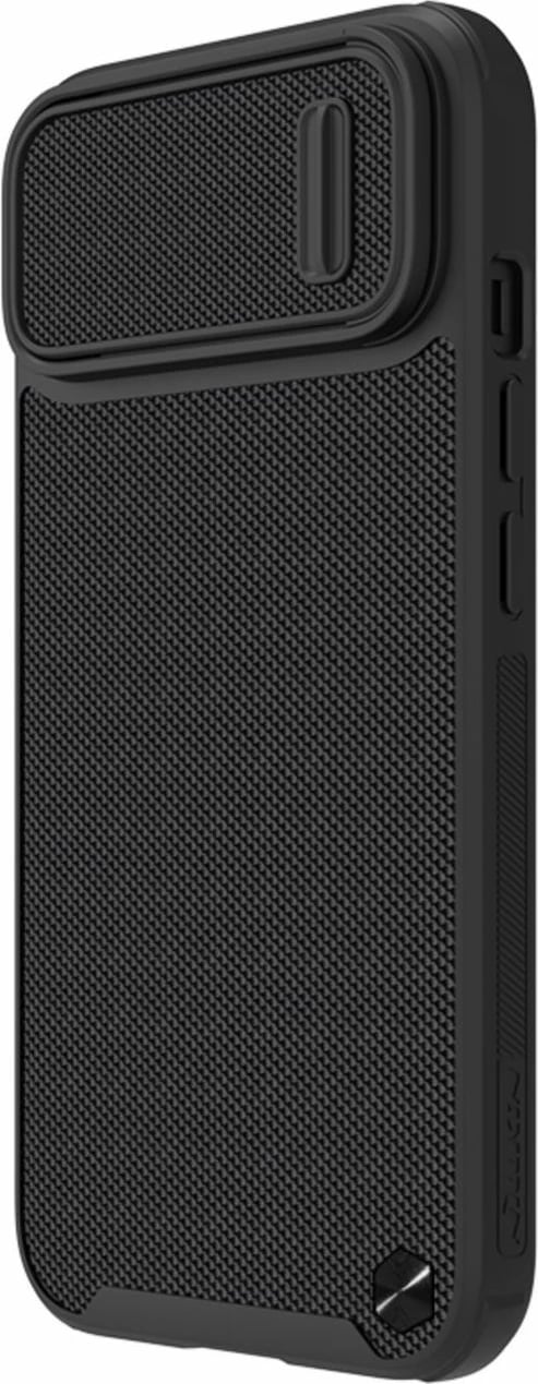 Mbështjellës Nillkin Textured S Case për iPhone 14 Plus me kapak kamere, i zi