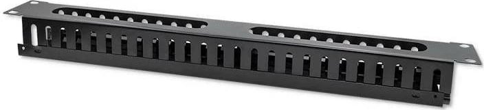 Organizues kabllosh Qoltec 54514, 24 porta, për RACK 19", i zi
