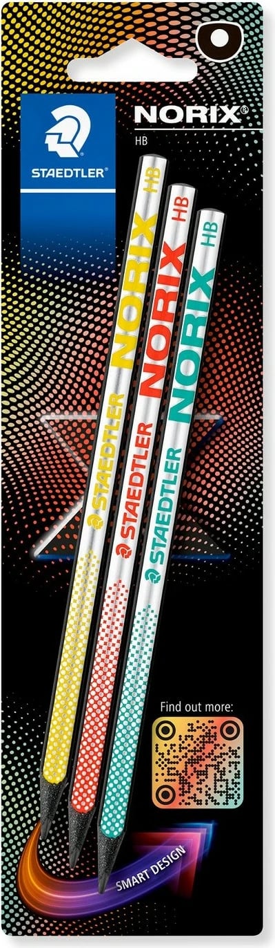 Set lapsa grafiti STAEDTLER NORIX HB, 3 copë, multikolor