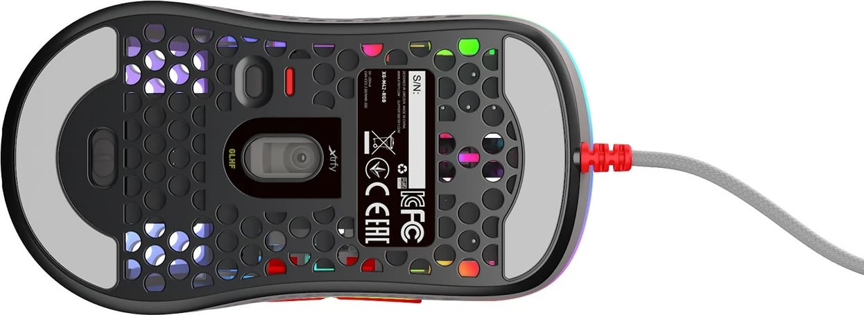 Maus Cherry XTRFY M42, Optik, USB Type-A, 16000 DPI, Multikolor