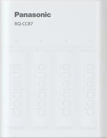 Karikues baterish Panasonic Eneloop Smartplus BQ-CC87USB, USB, i bardhë
