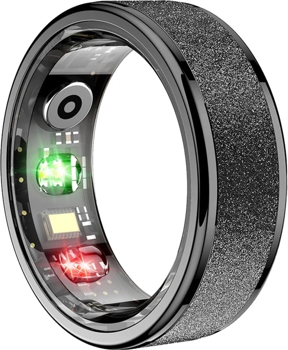 Unazë smart Colmi R10 madhësia 13 22.4 mm 5ATM Bluetooth, me kuti karikimi, e zezë