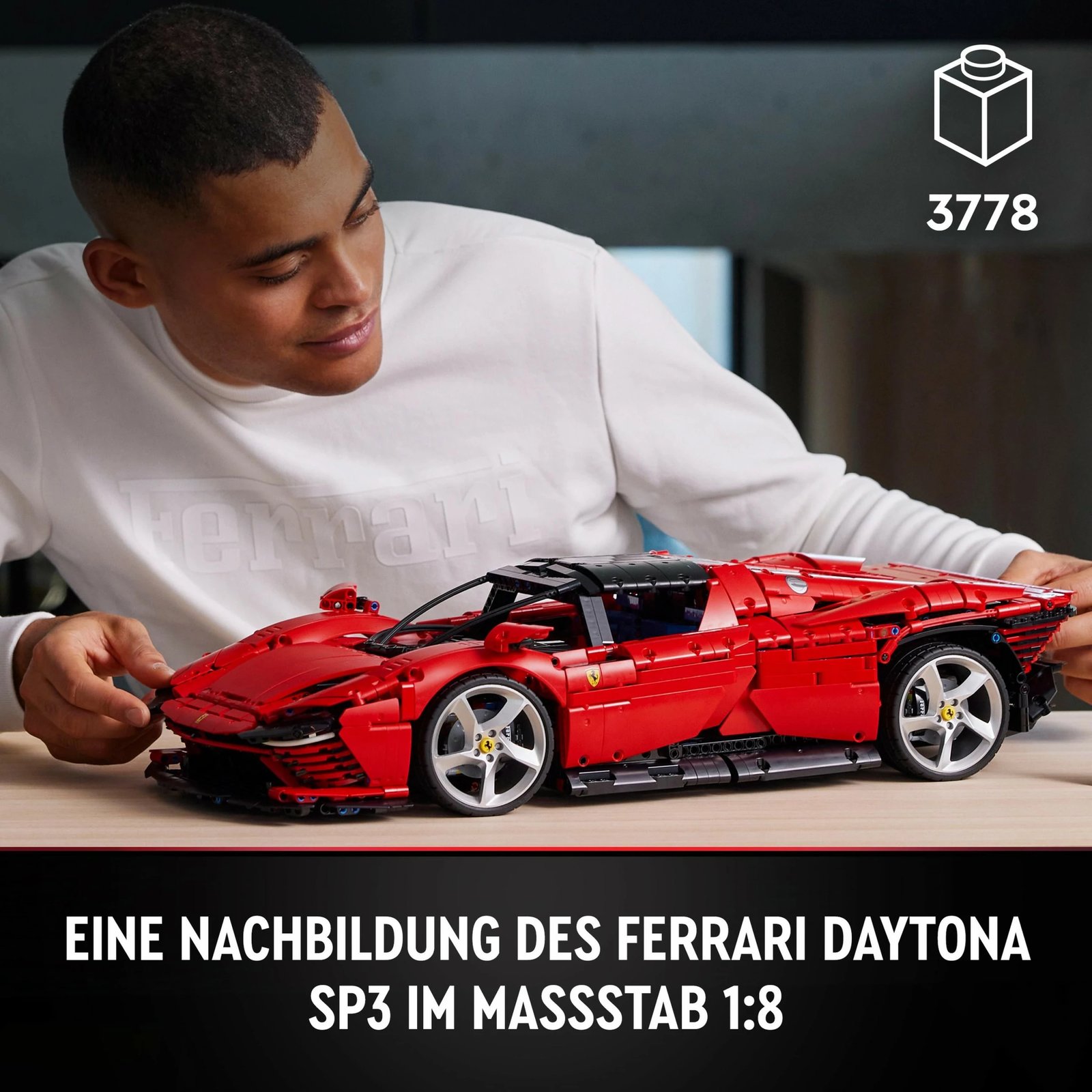 Set ndërtimi LEGO Technic Ferrari Daytona SP3, 3778 pjesë, plastikë, 6.99 kg Set ndërtimi LEGO Technic Ferrari Daytona SP3, 3778 pjesë, plastikë, 6.99 kg
