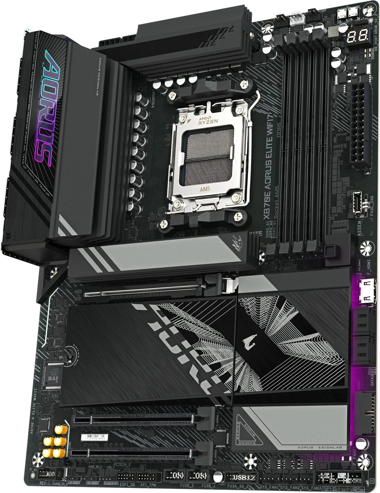 Pllakë amë Gigabyte X870E A ELITE WIFI7, Socket AM5, DDR5, Wi-Fi 7