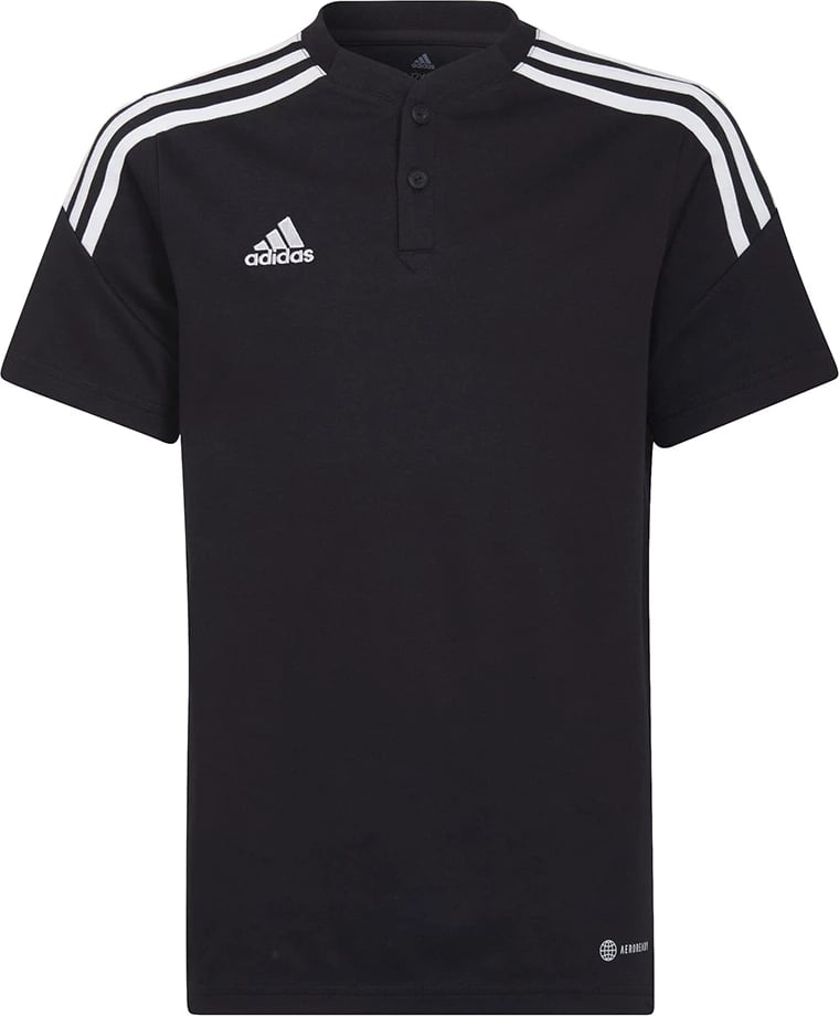 Maicë polo për fëmijë adidas, e zezë