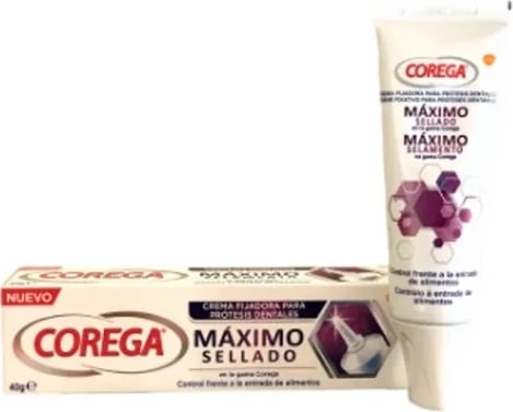 Krem fiksues për proteza dentare Corega Maximum Sealed 40g