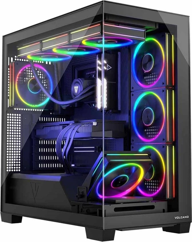 Kasë MODECOM Volcano Stellar ARGB MIDI, e zezë