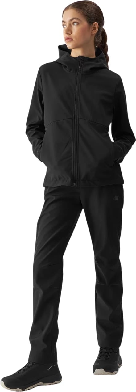 Jakne softshell për femra 4F, e zezë