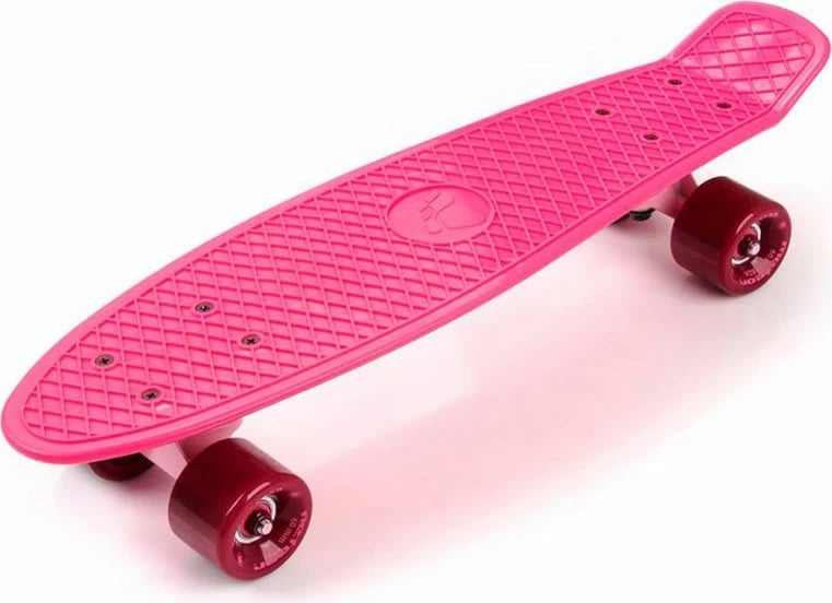 Skateboard plastikë Meteor, për femra dhe fëmijë, ngjyrë mjedër