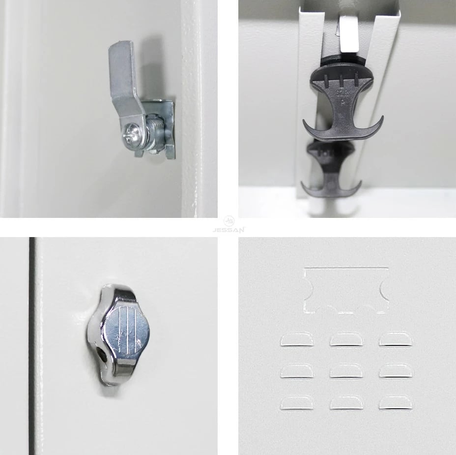 Dollap metalik për ruajtje, dyer të zeza, Skye Decor, Js1010Sı
