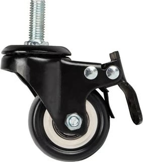 Set rrota Lanberg AK-1601-B për kabinete muri 19", e zezë, 4 copë