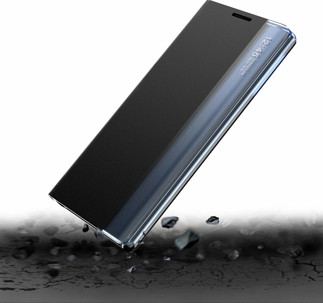 Mbështjellës Hurtel New Sleep Case për Samsung Galaxy S23, me kapak dhe qëndrim, Kaltër
