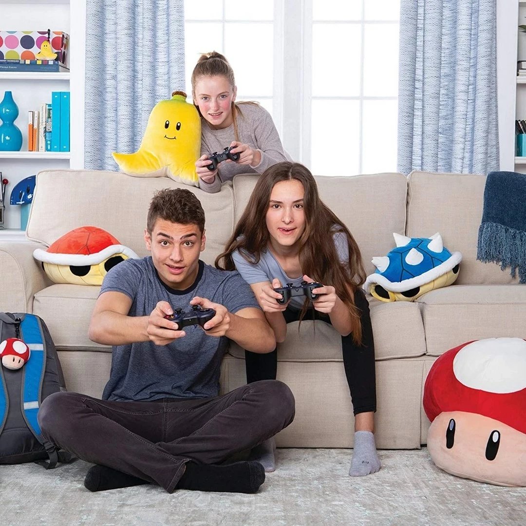 Lodër pelushi TOMY Super Mario Super Mushroom, shumëngjyrëshe